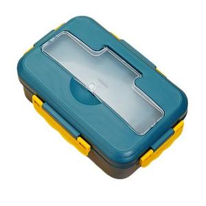 Nhựa Bento hộp Nhật Bản hộp Ăn trưa với muỗng đũa lò vi ba lò 3 lưới Hộp Ăn Trưa cho sinh viên ngoài trời - Product Image 5