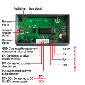 ZK-SMC01 42 57 Stepper Controller motore positivo e ad angolo inverso scheda di controllo di velocità di impulso programmabile PLC seriale - Product Image 5