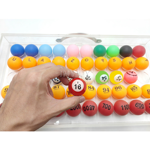 Biểu Tượng Tùy Chỉnh Màu Sắc Mini Nhựa Viên Nang Mock Số Lượng Lớn 38Mm 55Mm Lotto Cao Su Ping Pong Xổ Số Bóng Cho Xổ Số Trò Chơi - Product Image 3