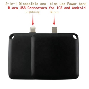 Emergency One <strong>Time</strong> Use Mobile Charger 1000mAh Disposable Power Bank for iPhone and Android Phone 2 <strong>in</strong> <strong>1</strong> - Product Image 4