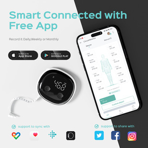 Thông minh Bluetooth cơ thể đo băng ~ kỹ thuật số có thể sạc lại Băng đo với ứng dụng Đồng bộ hóa, LED hiển thị, tự động khóa & cảm biến từ tính - Product Image 6