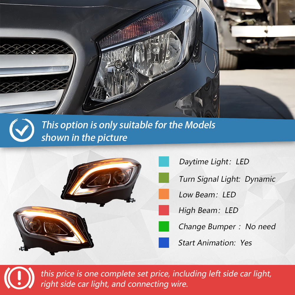 Headlights one set