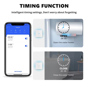 SIXWGH 40A Hochleistungs-WLAN-Smart-Switch für Warmwasser bereiter-8000W max, Alexa/Google Home, <span class=keywords><strong>Timer</strong></span> & Gruppen steuerung, EU/US-Standard