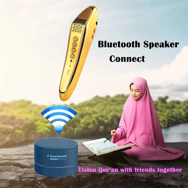 luxurious wooden High Quality Learning Machine Digital holy quran talking Pen quran book read pen for Reading record function