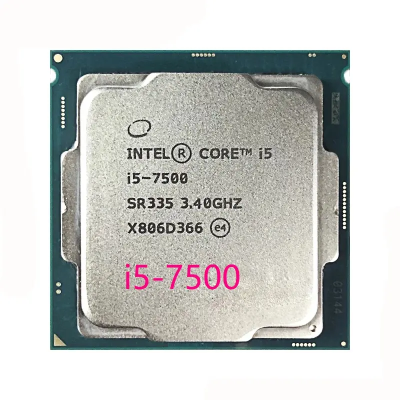 Neuf utilisé core 5 7th gen CPU LGA 1151 prise i5-7500