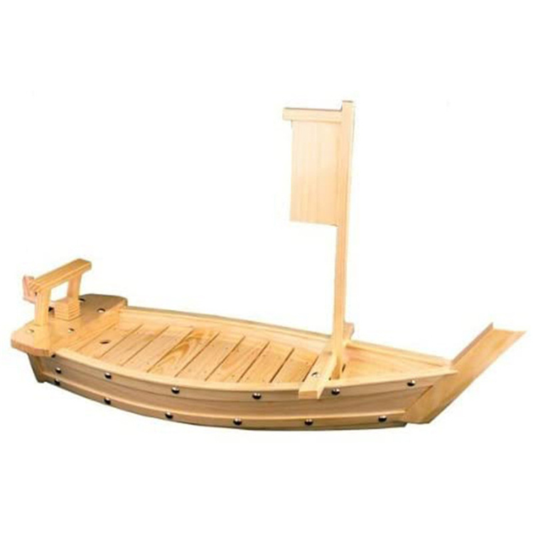 60cm wooden sushi boat