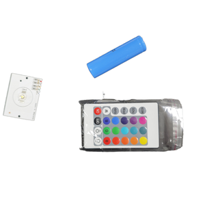 Placa de circuito de panel táctil RGBW LED DIY, módulo rectangular recargable por USB, cuentas de lámpara con mando a distancia para luces nocturnas de mesa