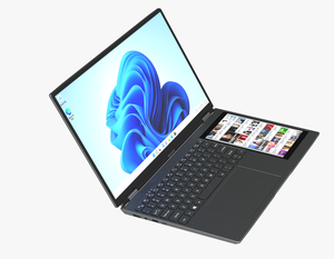 2025 Màn hình kép 15.6 + 7 inch Win 11 Intel N95 máy tính xách tay máy tính xách tay cho doanh nghiệp mỏng và nhẹ hàng ngày tính di động - Product Image 2