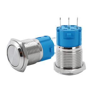 <span class=keywords><strong>16mm</strong></span> alçak gerilim Mini mikro arkadan aydınlatmalı Led mandal açık kapalı Push Button kilitleme anahtarı yuvarlak 3Pin NC - Product Image 2