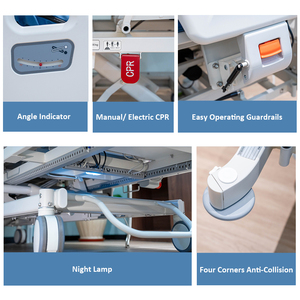 <strong>High</strong>-Advanced Medical Care Patient Nursing Electric Hospital <strong>Bed</strong> With Smart Control for Turning Right/ Left <strong>Back</strong> Leg Body Rest