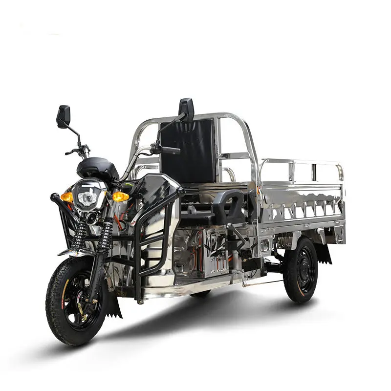 E TrikeThree ล้อรถสามล้อสแตนเลสสำหรับการบรรทุกสินค้า1000W ชิ้นส่วนมอเตอร์