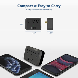 สินค้าใหม่เต้ารับ3ช่องและ USB 3ช่องเสียบผนังพร้อมช่องเสียบ USB PD 18W หลายช่อง - Product Image 4