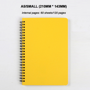 Cuaderno encuadernado en espiral tamaño B5 al por mayor, 60 páginas forradas con logotipo personalizado, cubierta de PU, papel colorido para estudiantes y regalos - Product Image 5