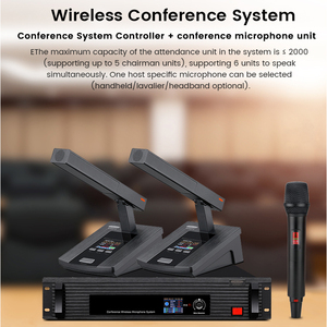 Professional Wireless Desktop Microphone for Conference <strong>Systems</strong> for Chairman Representative <strong>Units</strong> for Microphone Discusssion - Product Image 6