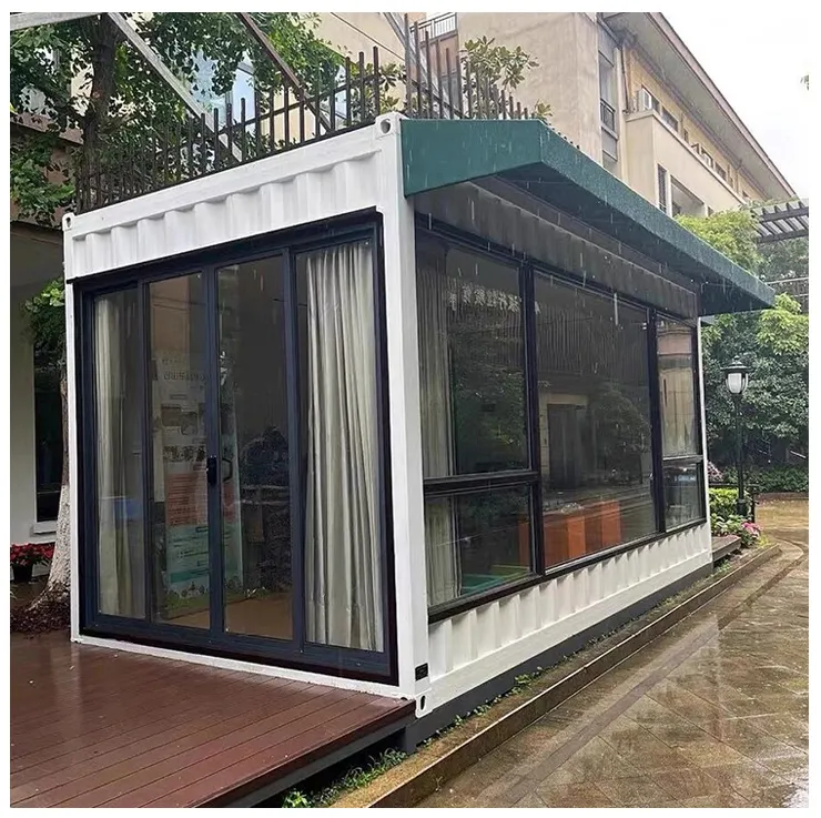 prefabricated modular design big shipping 5 bedroom container house prefab building luxury home with 4 beds room
