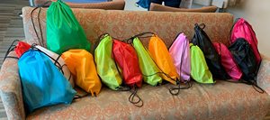 Drawstring <strong>Bags</strong> Bulk Nylon <strong>Draw</strong> <strong>String</strong> Pack Sport <strong>String</strong> <strong>Bag</strong>, for Homeless Care(Multicolor) - Product Image 3