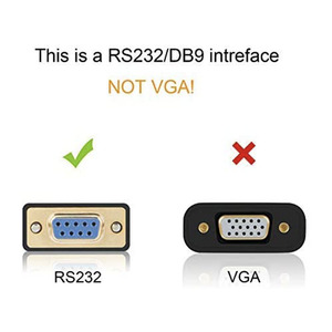 USB到RS232适配器，USB到DB9 Famale串行转换器电缆，用于Windows，Linux和Mac OS