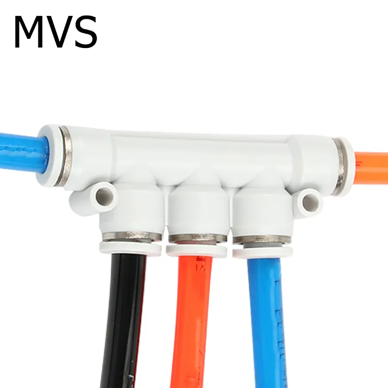 Vijf Manier Plastic Connector Slang Fitting Smc Pneumatische Pijp Voor Industriële Robot Onderdelen