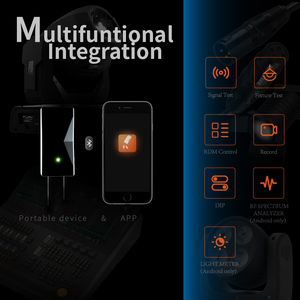 DMX тестер DMX Функция инструмента DMX512 тестовый инструмент Bluetooth - Product Image 3