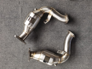 Audi S4/S5 B8/B8.5 için fabrika spor egzoz iniş borusu katalizör iniş borusu ile 2008-2015 araba egzoz sistemi - Product Image 4