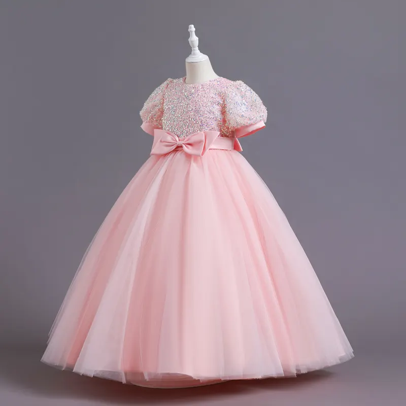 Gaun Putri Payet Baru Gaun Pengantin Anak untuk Gaun Anak Perempuan 10 Tahun
