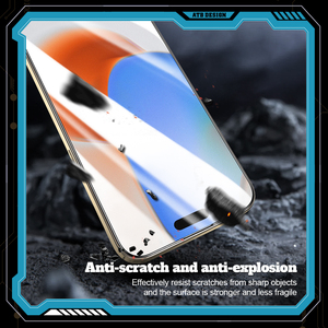 Atouchbo ATB tasarım Anti Scratch HD temperli cam Samsung Iphone için 15 14 12 13 Pro Max Xr X artı Mini cam ekran koruyucu - Product Image 5