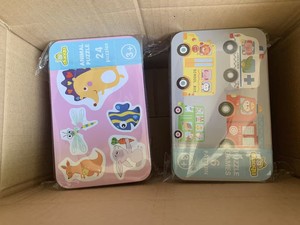2025蒙特梭利木制益智玩具6合1动物3D棋盘游戏教育DIY学习玩具安全无毒储物盒幼儿 - Product Image 5