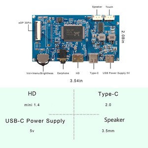 Pantalla Lvds de 15,6 pulgadas, placa de Panel de Control Lcds para ordenador, entrada Mini Hd-Mi tipo C, pantalla Lcd de 15,6 "Edp 30Pin 1920X1080 para coche - Product Image 4