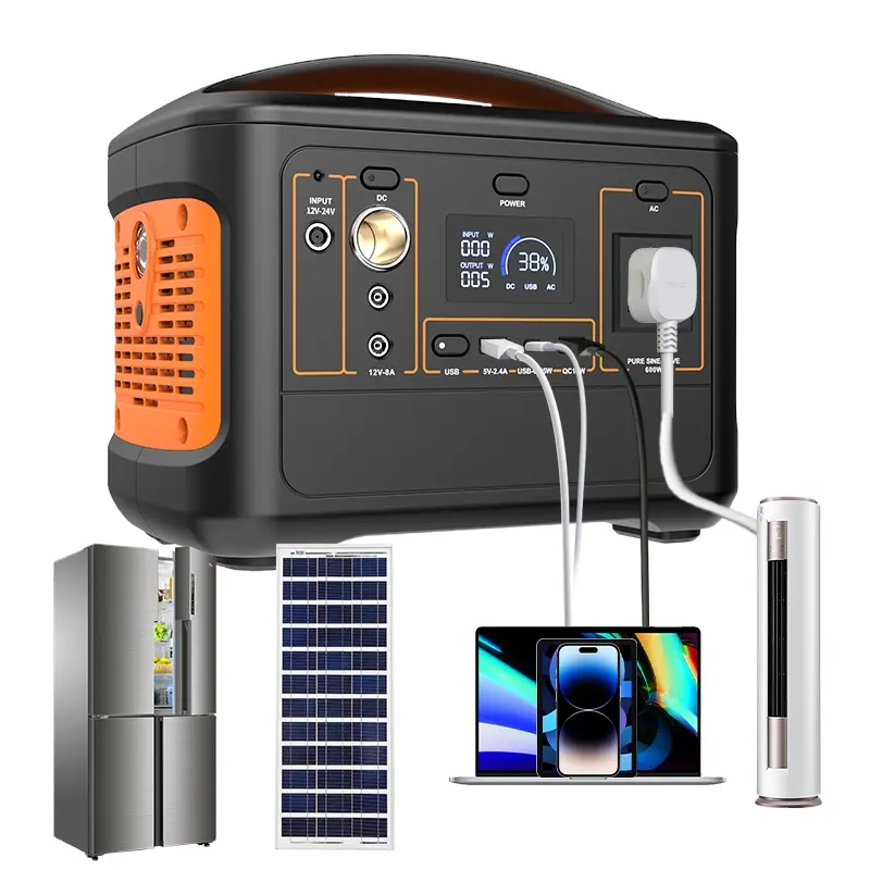 153600mAh 600W tragbares Solar kraftwerk 110V/220V AC tragbares Gerät mit USB-Lithiumbatterie-Solargenerator