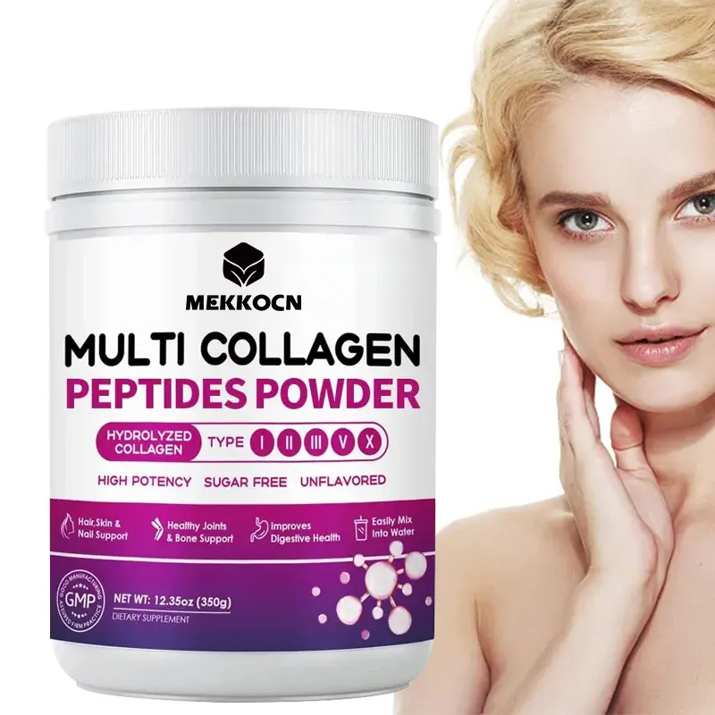 Venda quente do produto comestível colagénio peptides pó colagénio pó para a pele vitamina c colagénio pó