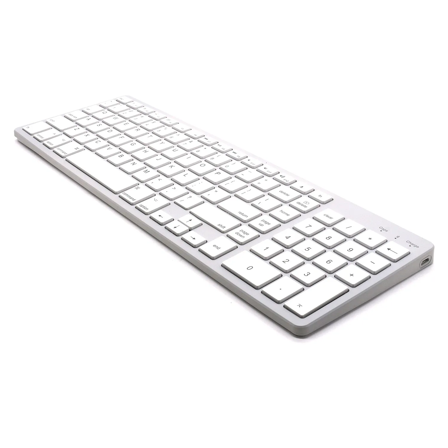 Tablero de teclado Delgado recargable inalámbrico de escritorio portátil para computadora portátil de escritorio PC Mac Windows Teclado de computadora multifunción