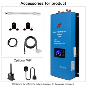 <span class=keywords><strong>MARS</strong></span> Rock 2000W 230/240V MPPT hai giai đoạn tinh khiết sine Wifi Micro Mini Kit Máy phát điện tuabin gió giới hạn trên lưới Tie điện biến tần - Product Image 2