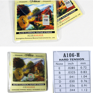Cuerdas de guitarra clásica Alice de 1 a 6 cuerdas, accesorios para instrumentos de cuerda de guitarra de nailon - Product Image 2