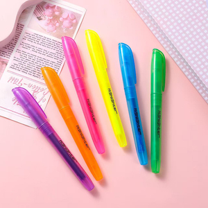 Set di penne evidenziatrici di grande capacità Non tossiche personalizzate con punta a scalpello ad asciugatura rapida e pennello obliquo per uso scolastico - Product Image 5
