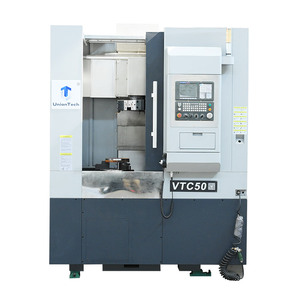 Máquina de torno vertical Torneado Fresado Roscado Funciones de perforación torno vertical VTC50 Máquina de torno CNC con herramientas en vivo - Product Image 2
