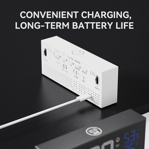 Lớn kỹ thuật số Đồng hồ treo tường LED báo động gương hiển thị USB powered hẹn giờ lịch nhiệt kế đo độ ẩm đếm ngược - Product Image 3