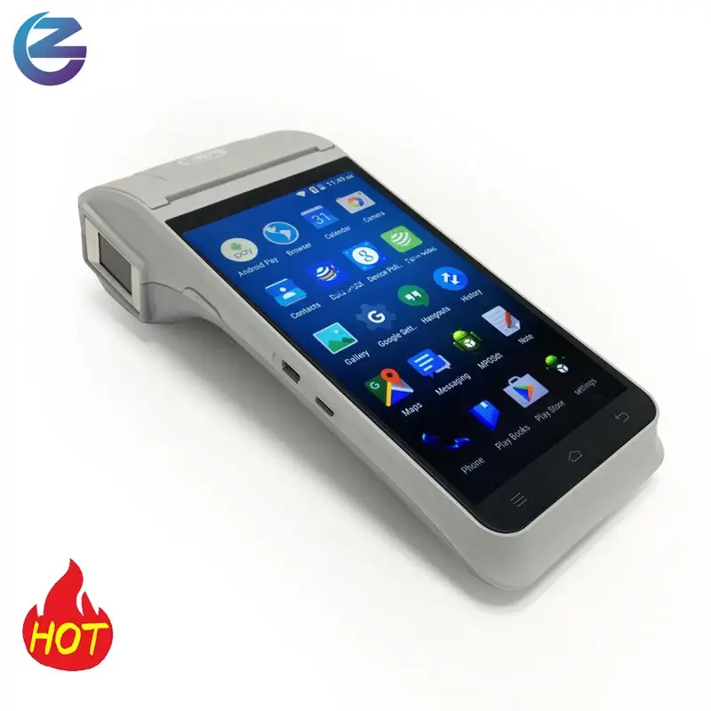 5,5 дюймовый ручной POS-принтер Z91 с 4G Wifi Bluetooth NFC камерой и сканером отпечатков пальцев