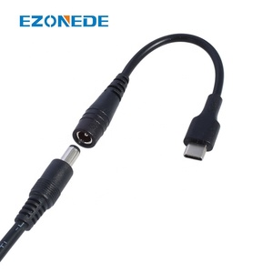 DC Type-cメスから5.5*2.1メスケーブル5521電源ジャックDC電源コネクター5.5x2.1アダプターUSBタイプCコンバーター - Product Image 6