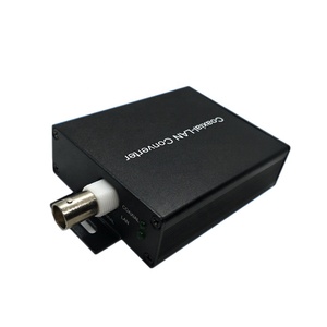 10/100Mbps 1-Port RJ45 to <strong>BNC</strong> EOC Ethernet Over Coaxial Extender 0~1.5km Range Power Supply DC12V (5.5*2.1) for IP Network - Product Image 1