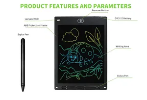 8.5インチデジタル電子液晶ライティング書き込み描画パッドボードタブレットスクリブラーパッド消去可能な落書きボード - Product Image 2