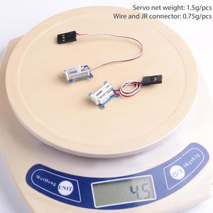 2 pezzi 1.5g Micro Servo digitale Servo attuatore di risposta rapida per 3D velivoli di volo per interni piccolo aereo RC - Product Image 6