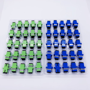 Sợi quang mặt bích adapter SC APC SC UPC Simplex Nữ sợi quang Coupler nối duy nhất chế độ 0.2DB insersion mất - Product Image 5