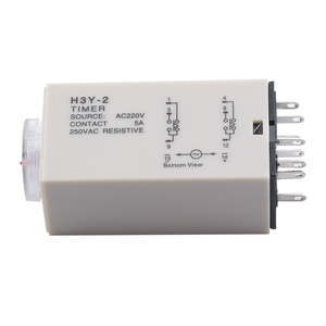Temporizador de retardo H3Y-2, relé de tiempo con Base de 0 a 30 segundos, temporizador de cuenta atrás de 30 minutos, 12V, 24V, AV, 110V, 220V - Product Image 2
