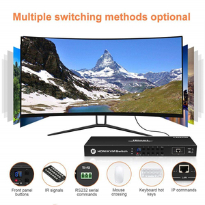 TESmart <strong>8</strong> Port <strong>KVM</strong> <strong>Switch</strong> HDMI With Remote USB 4K 30HZ RS232 LAN Port for Server Room 8X1 Video <strong>KVM</strong> <strong>Switches</strong> - Product Image 4