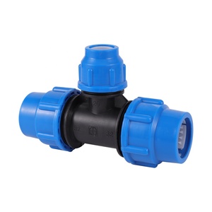 3 yollu 20/25/32/40/50mm HDPE azaltma konektörü polietilen boru hızlı bağlantı Tee tarımsal sulama - Product Image 5
