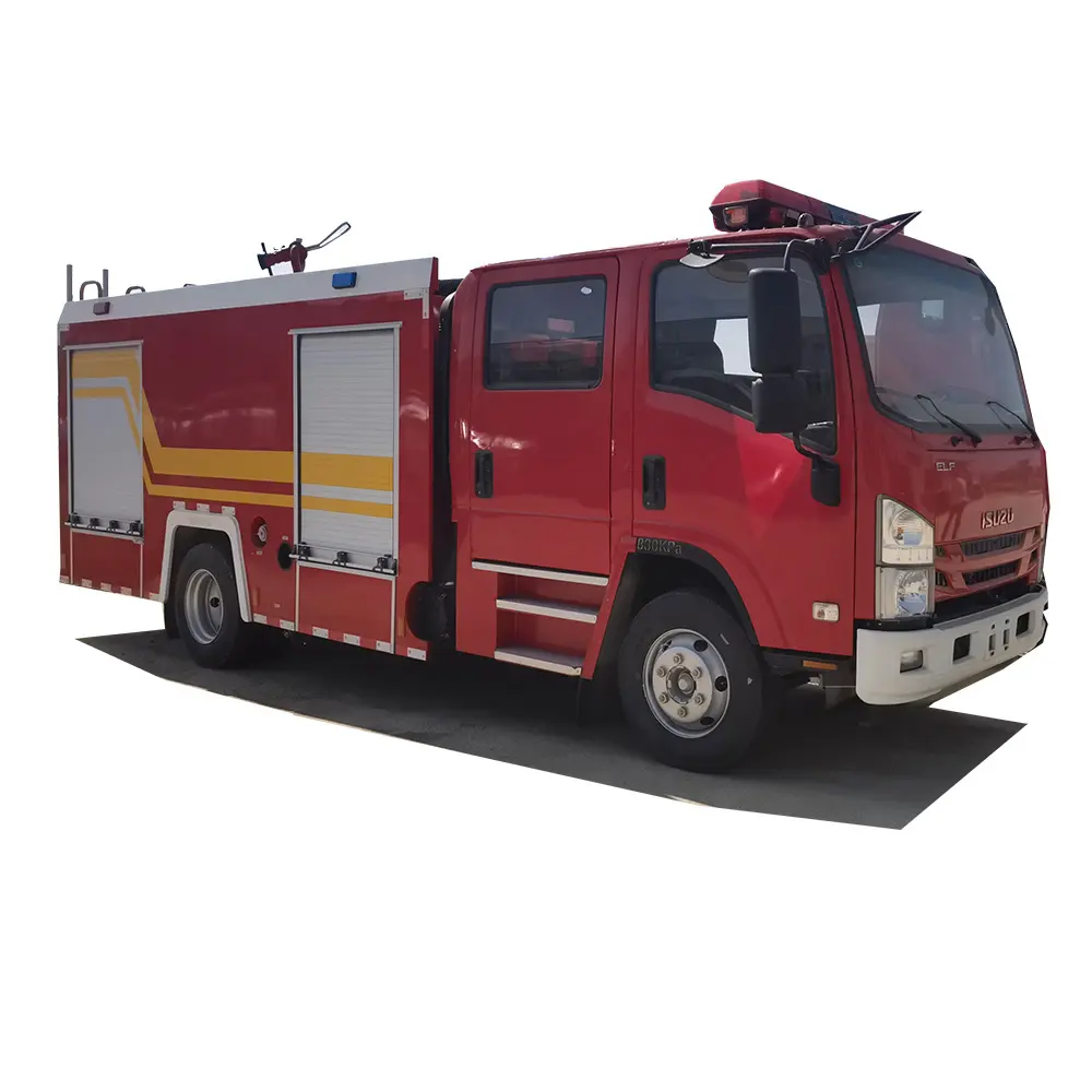 Camion de pompier Isuzu 5000L camion de lutte contre l'incendie réservoir de poudre de mousse d'eau camion de pompier