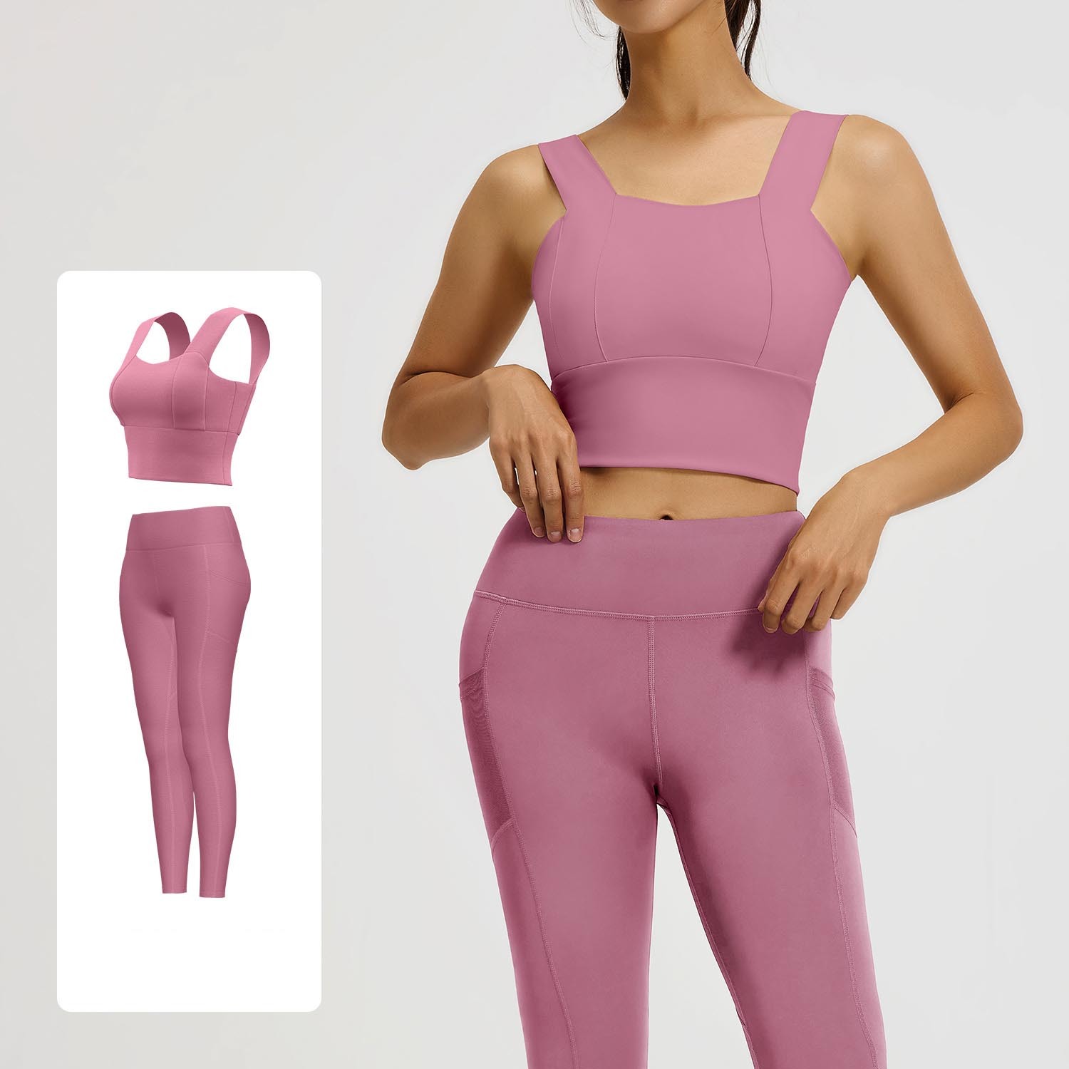Conjunto Rosa Pasta de Frijol