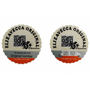 Etiqueta Adhesiva qr impresa personalizada, etiqueta de código con rascado, holograma anti-arañazos falsos, pegatinas de etiqueta de seguridad - Product Image 2