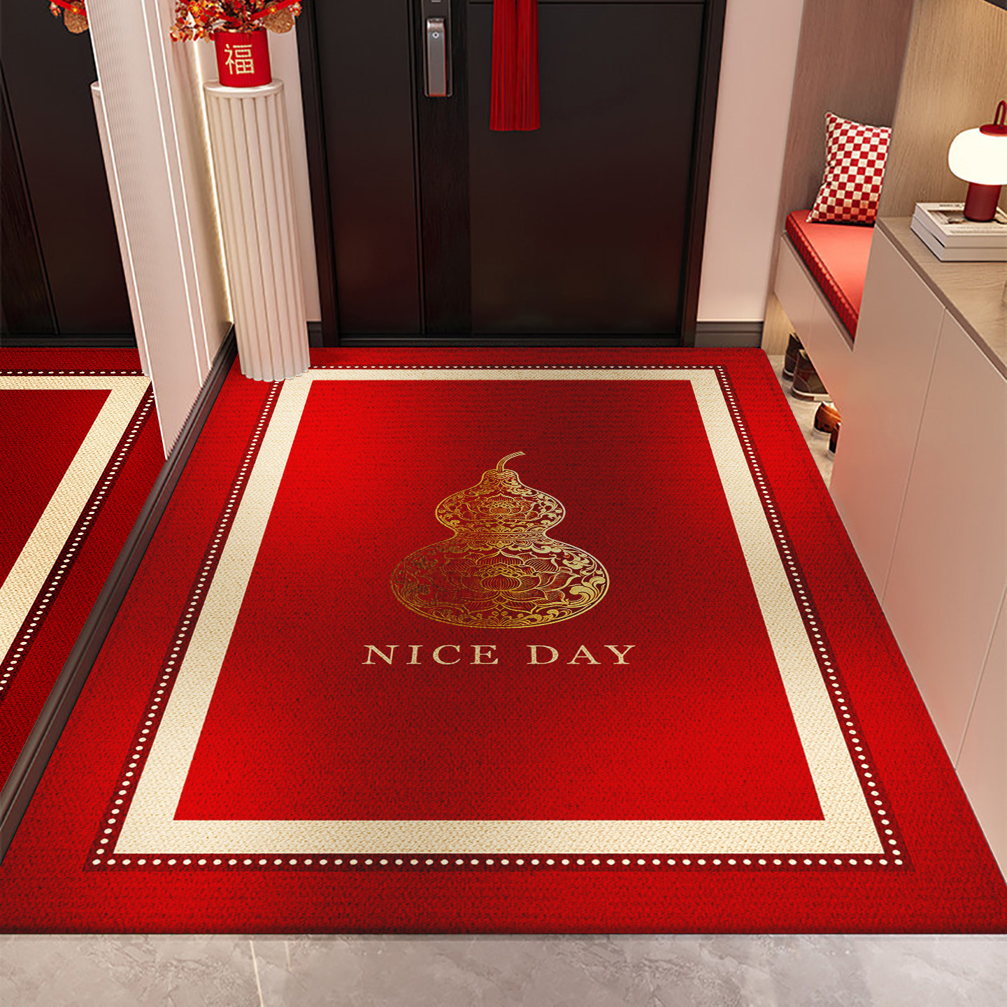 Golden Fortune Arrives at the Door - Vertical Version
