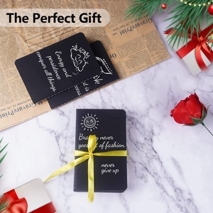 Mini Bloc de notas personalizado para niños, libreta de bolsillo pequeña a granel, Papel Kraft marrón y negro, Bloc de notas promocional - Product Image 6